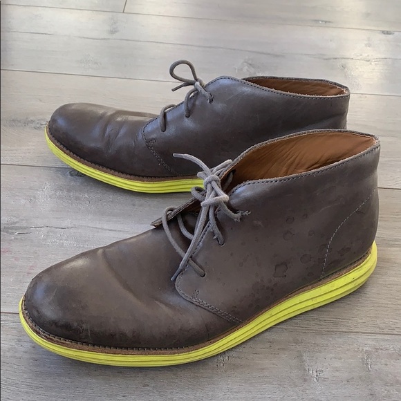 Cole Haan Grey/Brown Grand.os Chukka Boot Size 11 - Picture 3 of 10